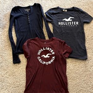 Lot of 3 Hollister shirts